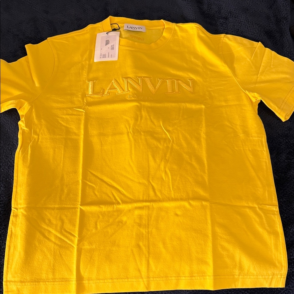Lanvin Vibrant Yellow Tee shirt size medium with tags